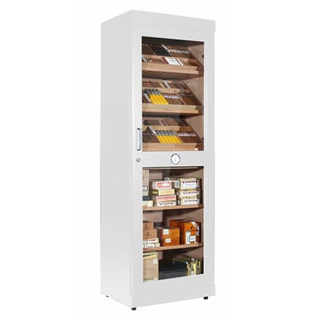 Adorini Humidor Schrank Roma weiss inkl. elektr. Befeuchter