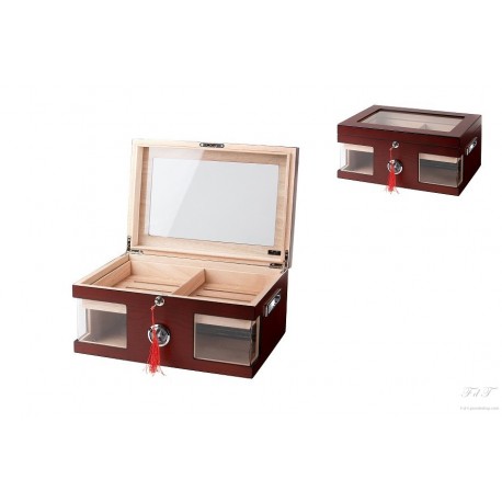Angelo Wood Wonderful Kristallglas Humidor V-1320